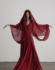 DOINDULGE Scarf Tie Cinched Cami Maxi Dress