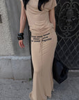ROVENTE Statement Waist Maxi Skirt