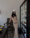 ROVENTE Statement Waist Maxi Skirt