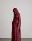 DOINDULGE Scarf Tie Cinched Cami Maxi Dress