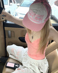 Rase le sol Sculpted Camisole & Slogan Embroidered Wide-Leg Shorts Set