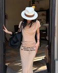 ROVENTE Statement Waist Maxi Skirt