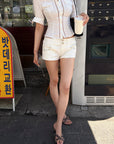 Hydrae Low Rise Studded Pocket Micro Shorts