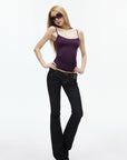 IAMXIAA Low-Rise Dark Wash Flare Jeans