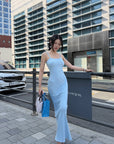 Hydrae Ribbed Spaghetti Strap Bodycon Maxi Dress