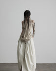 DOINDULGE Halter Neck Draped Tank Top