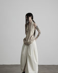DOINDULGE Halter Neck Draped Tank Top