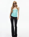 IAMXIAA Low-Rise Dark Wash Flare Jeans