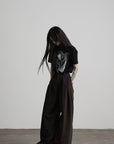 DOINDULGE High Waist Pleated Wide Leg Pants