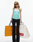 IAMXIAA Low-Rise Dark Wash Flare Jeans