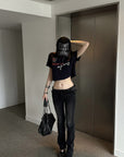 Rase le sol Amor Fati Cropped Graphic T-Shirt