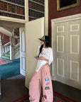 WARDEN EDGE Patch Graphic Wide-Leg Sweatpants