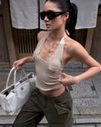 ROVENTE Pantalon cargo large utilitaire délavé