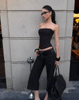 ROVENTE Tailored Wide-Leg Pants