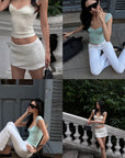 ROVENTE Lace Trim Sculpting Camisole Top
