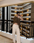 0122stepll Asymmetric Draped One-Shoulder Top