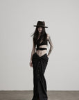 DOINDULGE Asymmetric One-Shoulder Cutout Knit Bodysuit