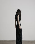DOINDULGE Mock Neck Vest Corset Maxi Skirt Three-Piece Set