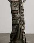DOINDULGE Convertible Multi-Way Wrap Printed Maxi Skirt