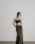 DOINDULGE Convertible Multi-Way Wrap Printed Maxi Skirt