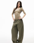 IAMXIAA Square Neck Seam Detail Top