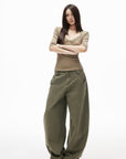 IAMXIAA Square Neck Seam Detail Top