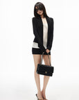 IAMXIAA Draped Tie-Front Long Sleeve Cardigan