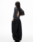IAMXIAA Low-Rise Gathered Balloon Pants