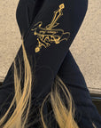 Rase le sol Draped Split-Hem Sweatpants