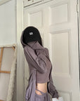 WARDEN EDGE Minimal Zip Hoodie & Camisole & Wide Leg Pants Three Piece Set