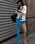 ROVENTE Statement Print Oversized T-Shirt