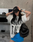 ROVENTE Statement Print Oversized T-Shirt