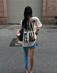 ROVENTE Statement Print Oversized T-Shirt