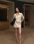 Hydrae Ivory Sheer Tailored Point-Collar Long-Sleeve Shirt