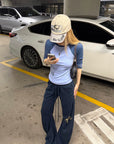 Rase le sol Draped Split-Hem Sweatpants