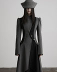 DOINDULGE Dark Avant-Garde Deconstructed Paneled Blazer