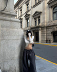 WARDEN EDGE Coordinate Print Relaxed Wide-Leg Pants