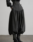 DOINDULGE High Waist Tapered Balloon Pants