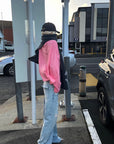 Rase le sol Pantalon en denim à jambes larges déstructuré