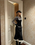 Rase le sol Lace-Trim Mermaid Skirt