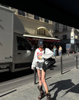 WARDEN EDGE Mini à carreaux avec bordure en dentelle Short doté d'une taille élastique et d'une silhouette streetwear décontractée