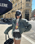 WARDEN EDGE Vintage Wash Structured Denim Jacket