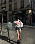 WARDEN EDGE Mini à carreaux avec bordure en dentelle Short doté d'une taille élastique et d'une silhouette streetwear décontractée