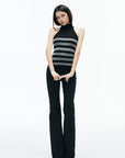 IAMXIAA Low-Rise Button Detail Flared Pants