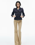 IAMXIAA Double-Breasted Denim Tailored Jacket