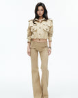 IAMXIAA Utility Pocket Cropped Shirt Jacket