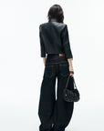 IAMXIAA Triple-Waist Wide-Leg Denim Jeans
