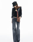 IAMXIAA Leopard Heart Sheer Scarf