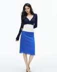 IAMXIAA Sheer V-Neck Cropped Knit Cardigan