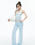 IAMXIAA Scoop Neck Racerback Fitted Tank Top
